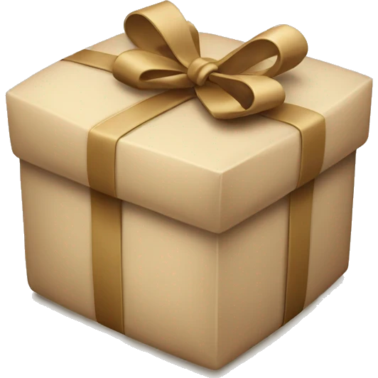 beige christmas present emoji