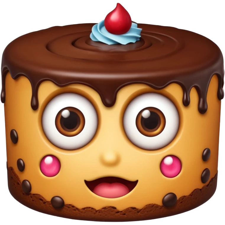 cake with eyes emoji