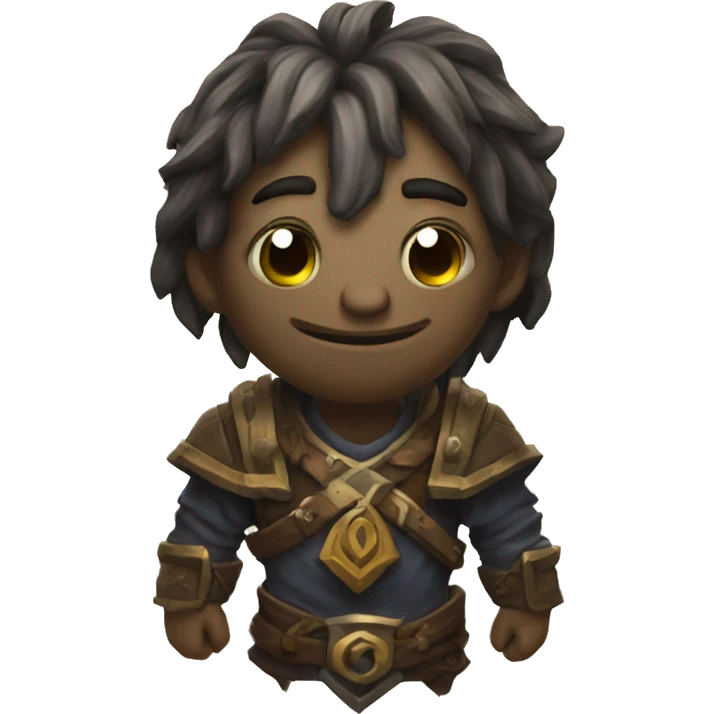 drawf from world of warcraft with the logo Frankz under it emoji