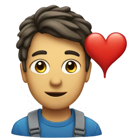 I avec un cœur à la place Du point  emoji