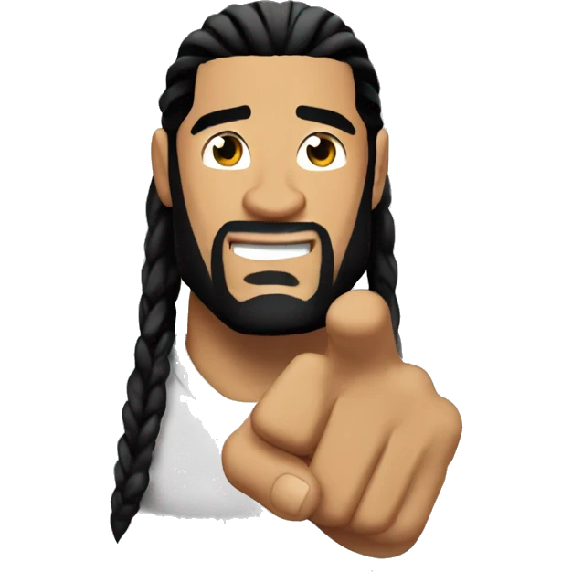 Roman Reigns pointing up emoji