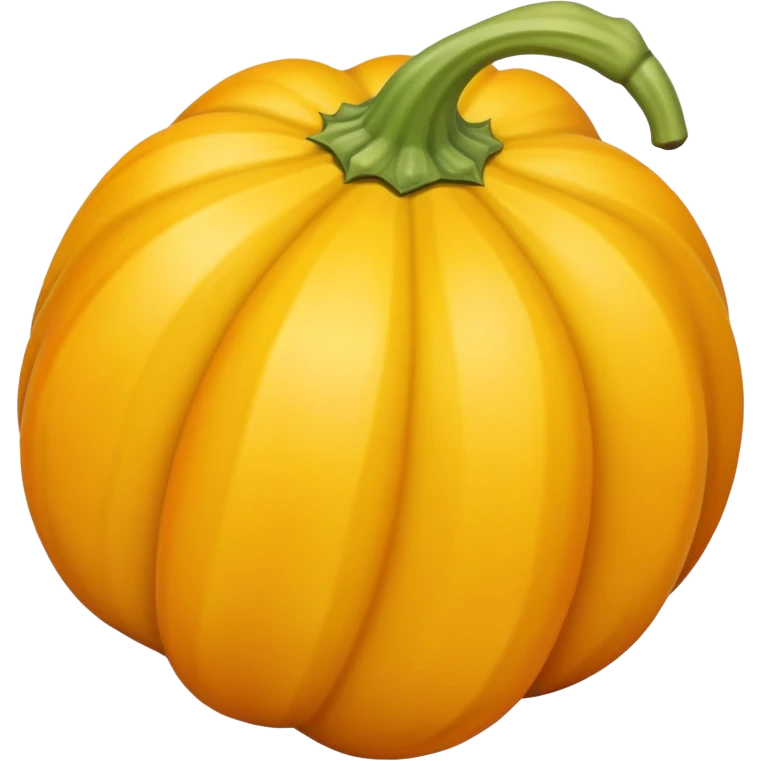 squash fruit, simple and clear, yellow-orange color emoji