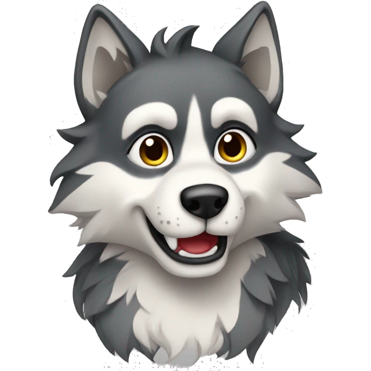 Cutie wolf emoji