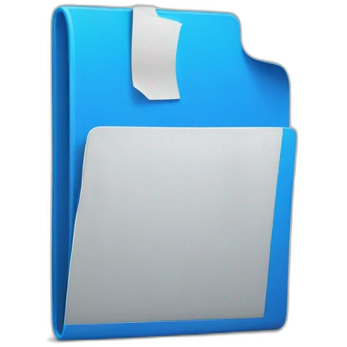 blue folder emoji