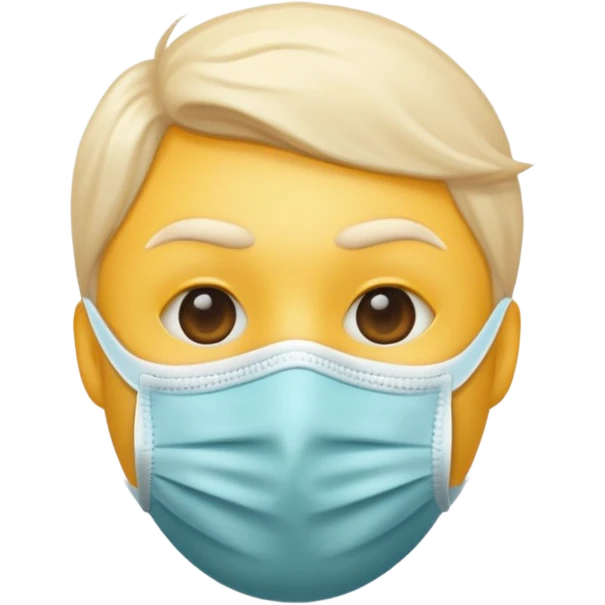 Eu quero um emoji😔 a segurar uma mascara🙂 emoji