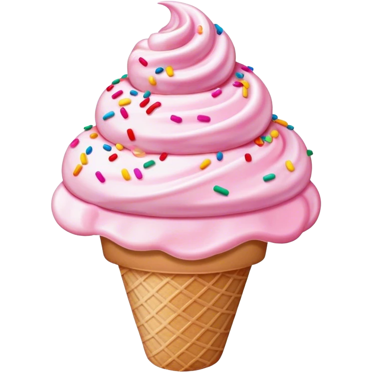 pink confetti ice cream emoji