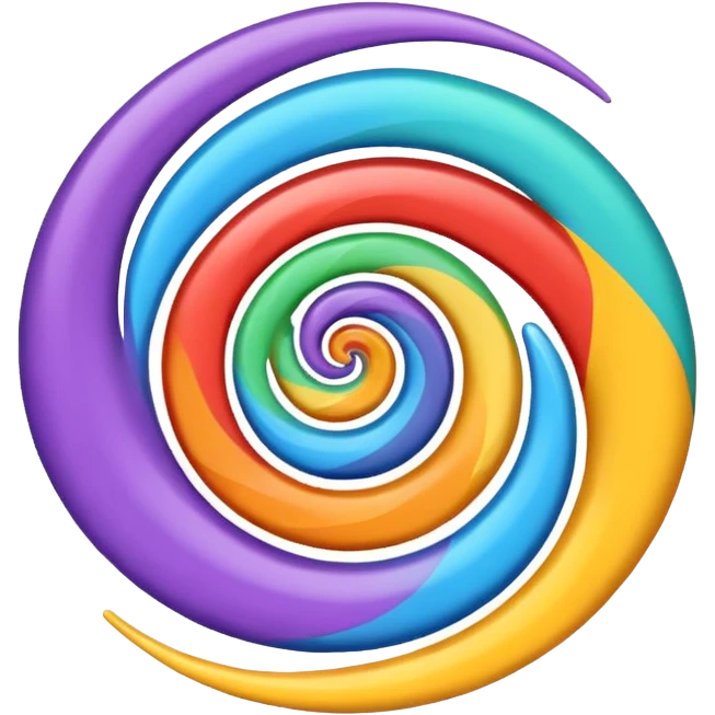can with a dynamic swirl, vibrant colors emoji
