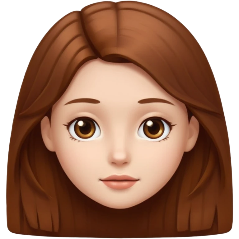 a girl with square face emoji