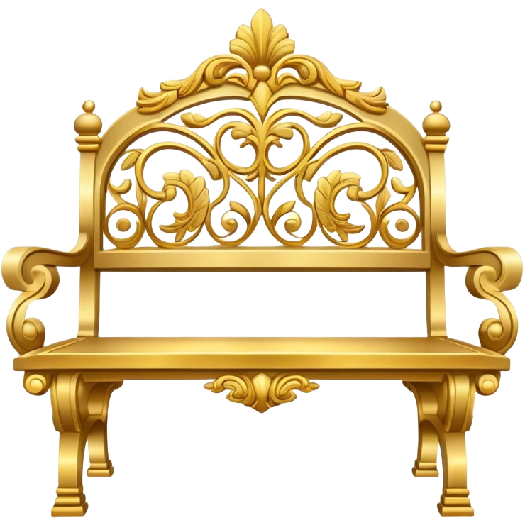 gold heaven wide bench emoji