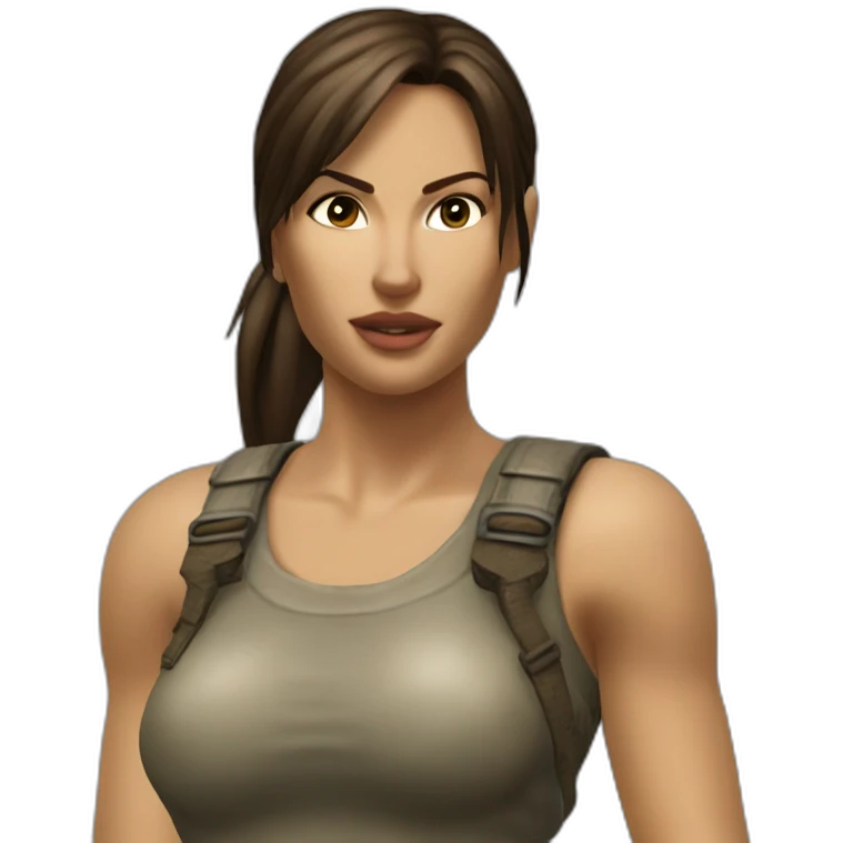 Lara Croft tomb raider 1997 emoji