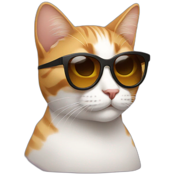 Cat with sunglasses emoji