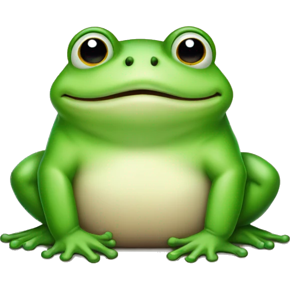 Chubby frog emoji