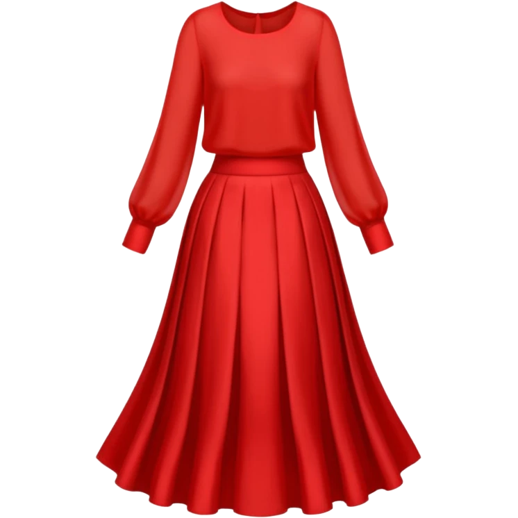 skirt and blouse, negative : human and character. emoji
