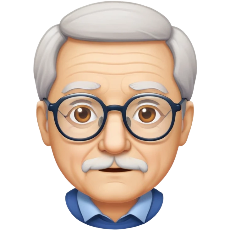 Old guy with glasses emoji