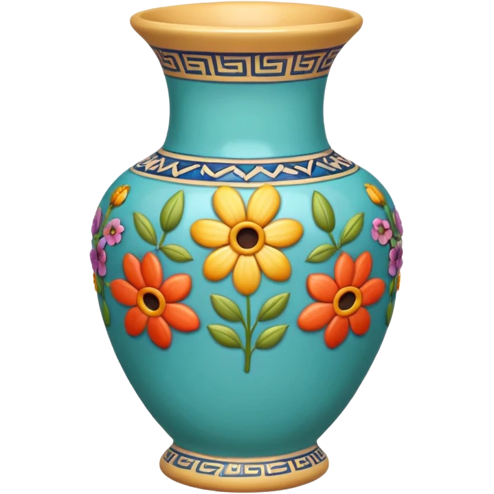 Create a beautiful flower vase  emoji