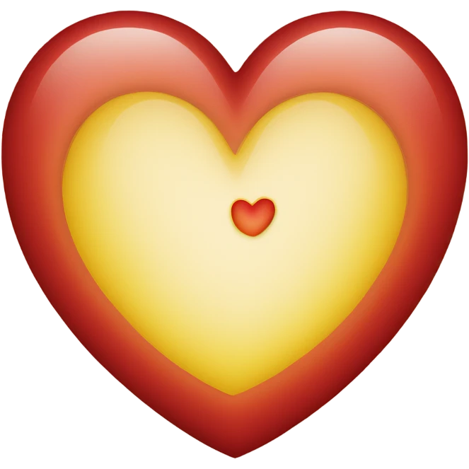 heart with moon red yellow emoji