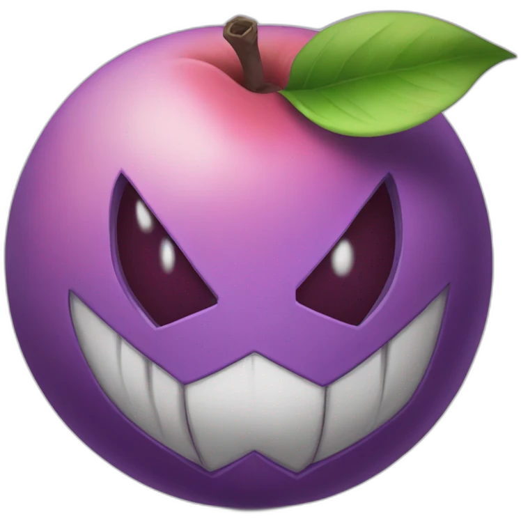 Purple poison peach pokemon emoji