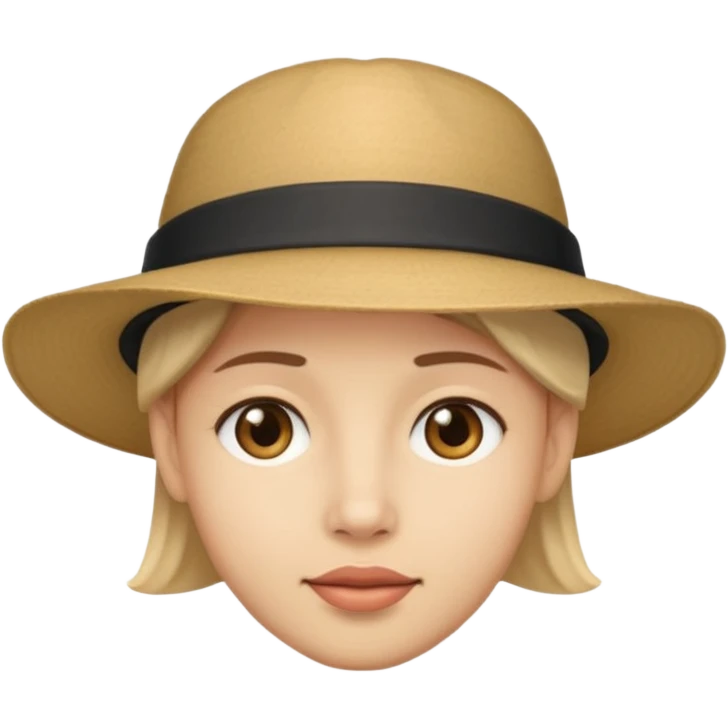 put a hat on this face! emoji