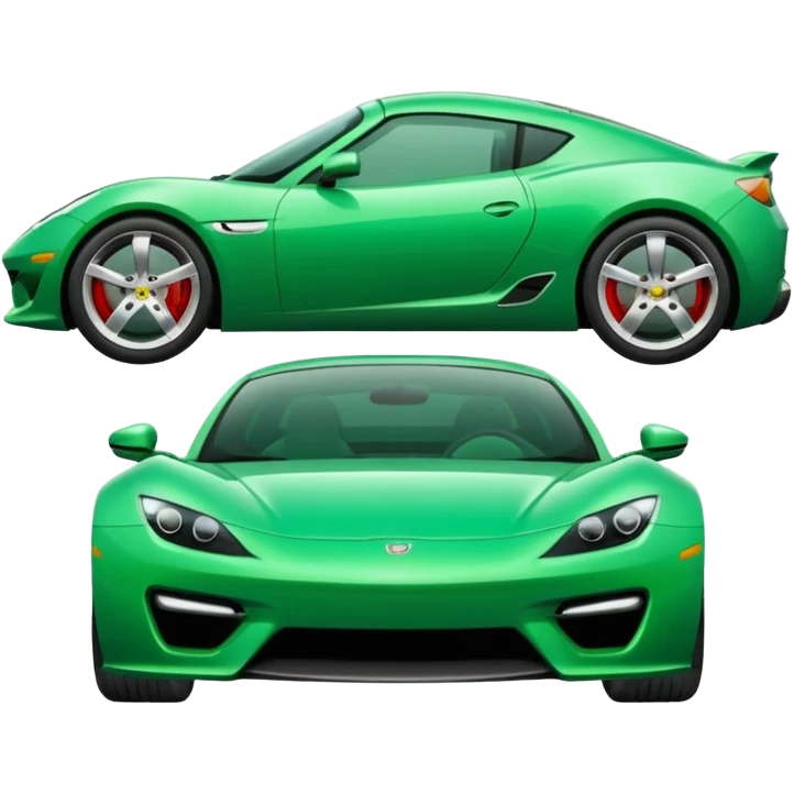 green sports car emoji