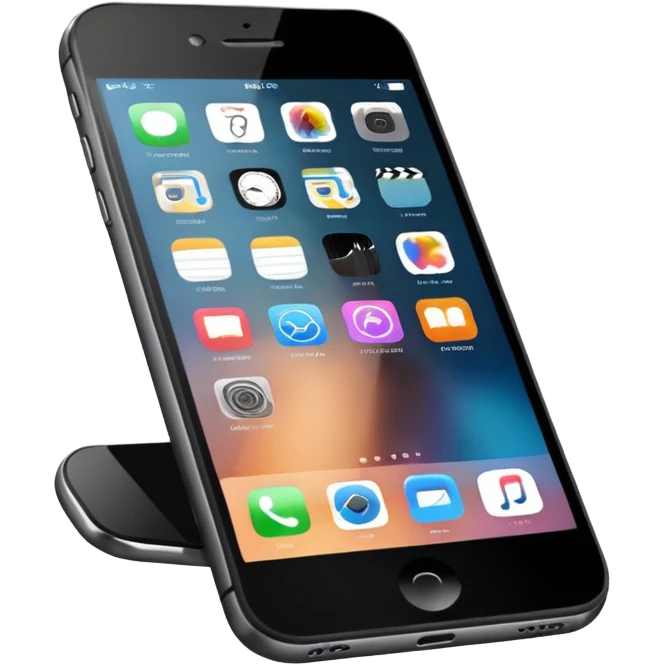 A realistic iphone  emoji