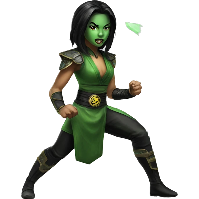 Jade from mortal kombat  emoji