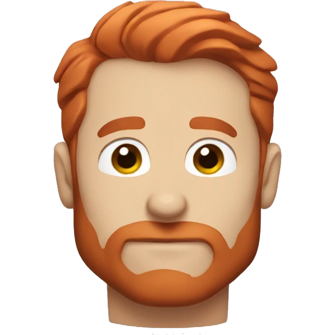 Superman with red hair and scruffy beard emoji