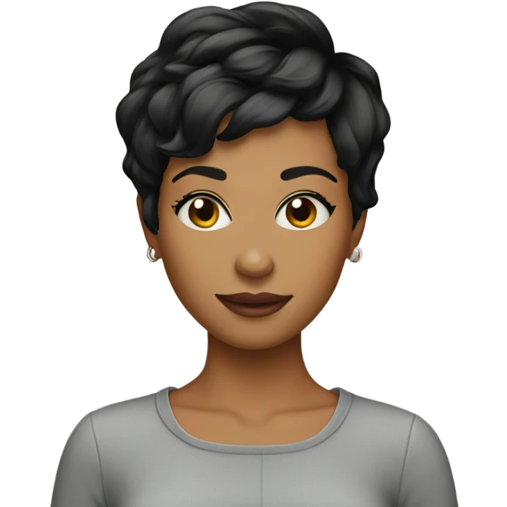 woman pixie cut emoji