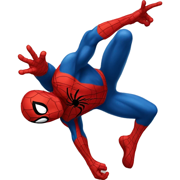 spider-man hanging emoji