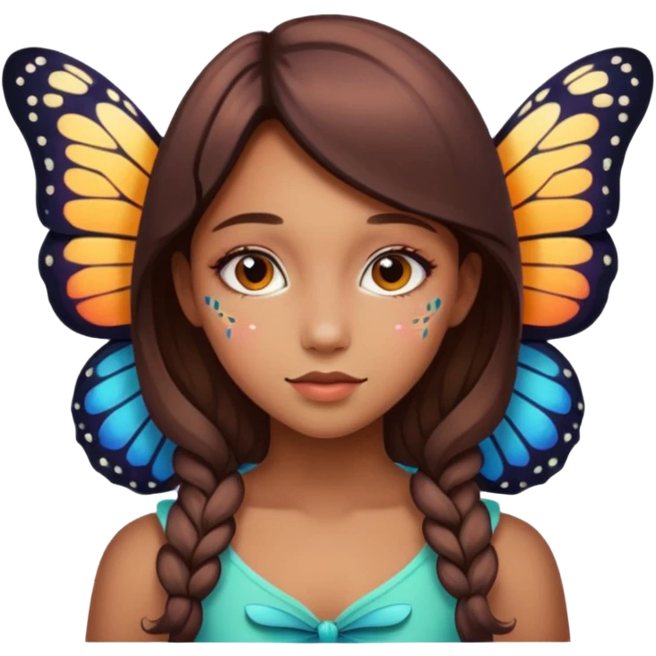 Butterfly girl emoji