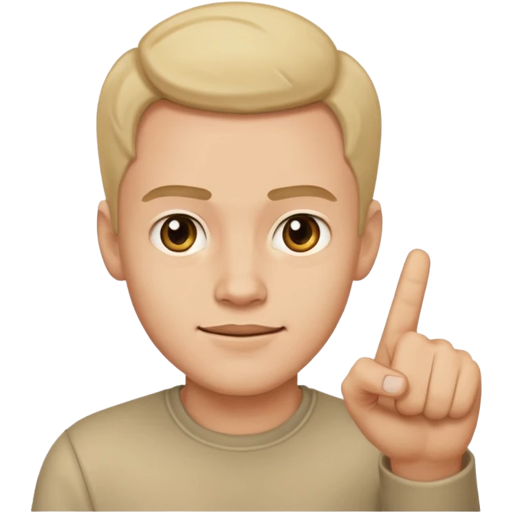 Guy pointing directly at camera smug face emoji