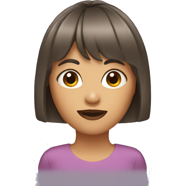 emoji of a woman with bangs emoji