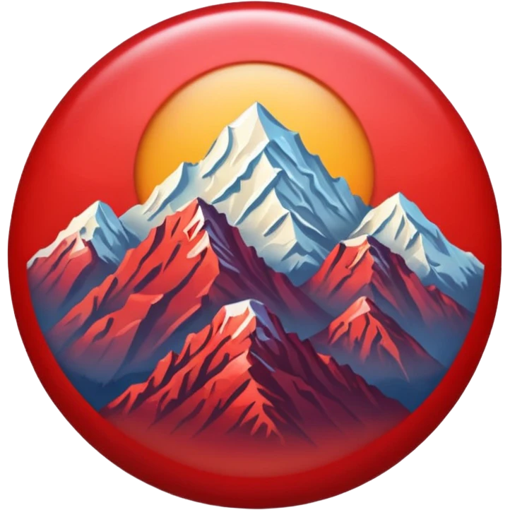 Make an apple styled emoji of Kanchenjunga mountain emoji