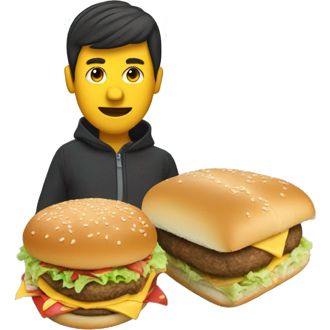 CaseOh eating a big mac while rolling own a hill emoji