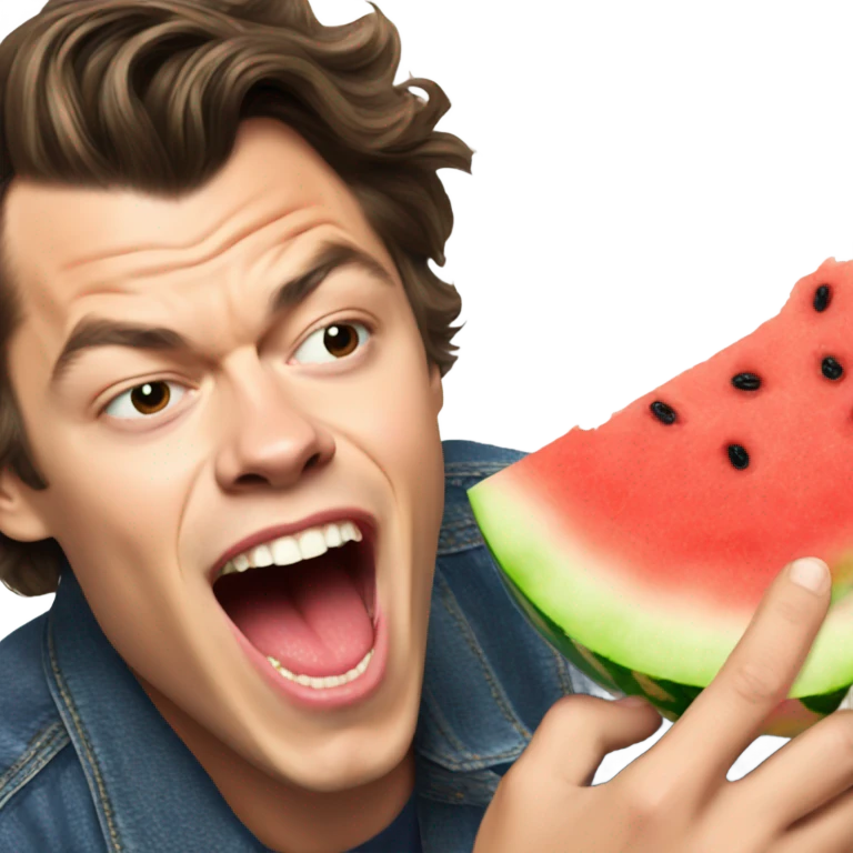 harry styles eating a watermelon  emoji