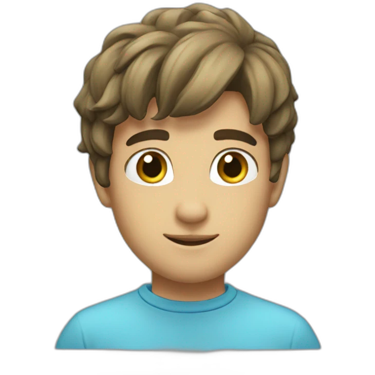 Coeur bleu emoji