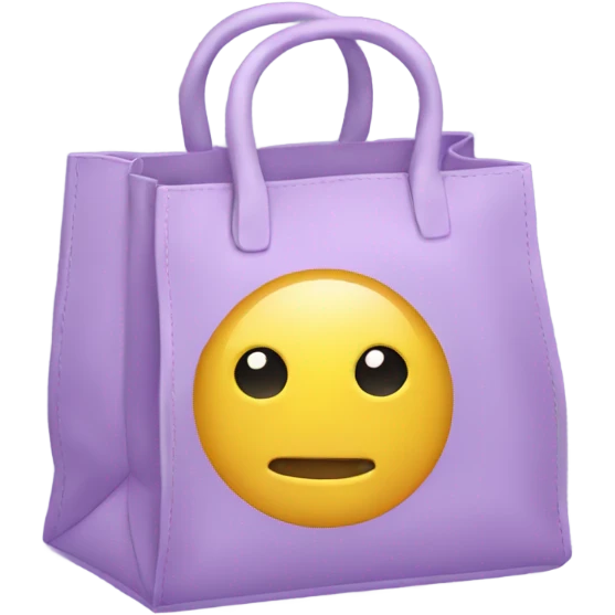 light purple bags emoji