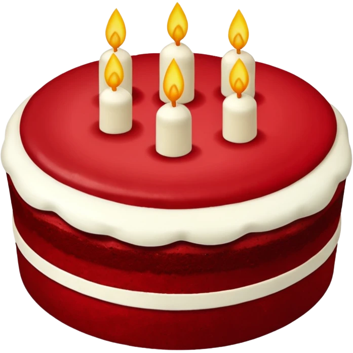 red velvet cake emoji