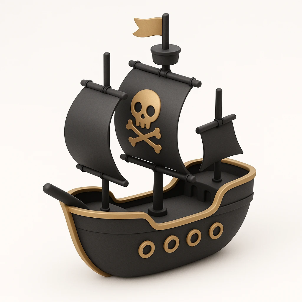 pirate ship emoji