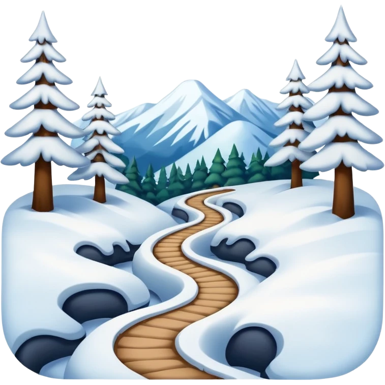  winter trail emoji