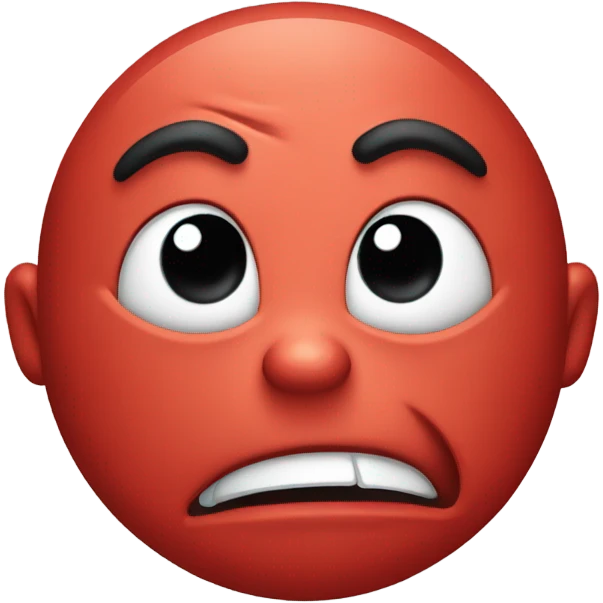 red cringe emoji emoji