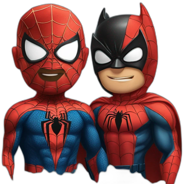 Spiderman et Batman emoji