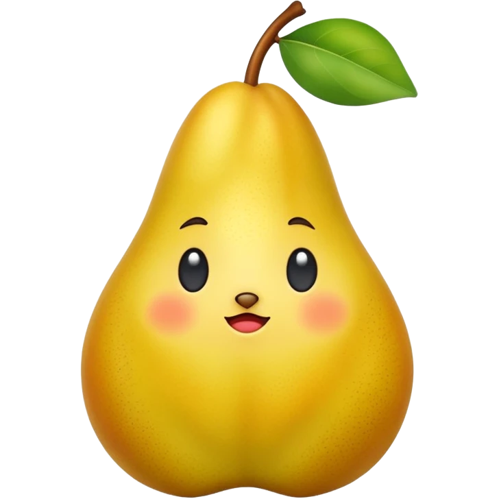  sarı Pear emoji