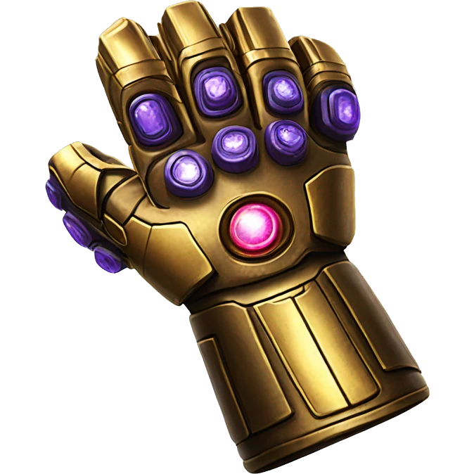 Thanos infinity gauntlet emoji