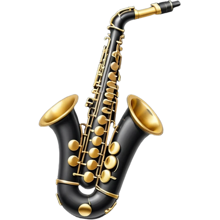 black saxophone   emoji emoji