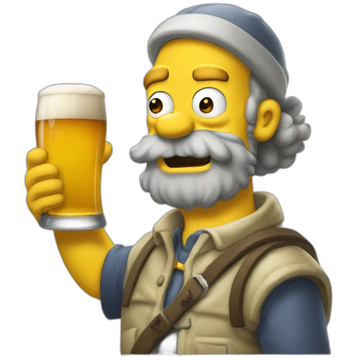 Homer bière  emoji