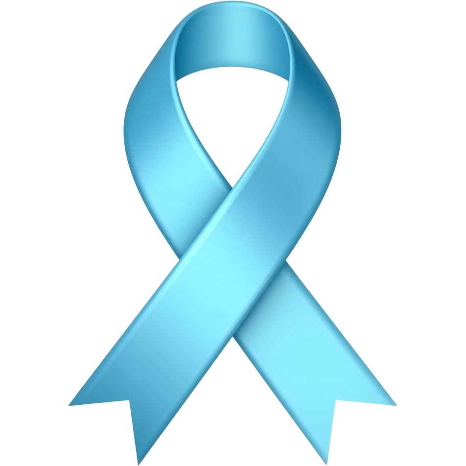light blue colored glowing realistic looking ribbon emoji