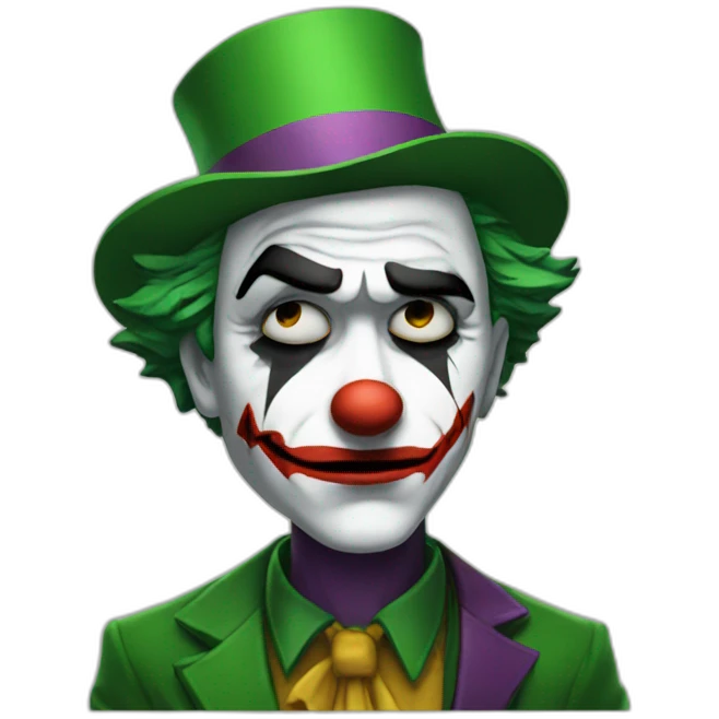 Sad joker emoji