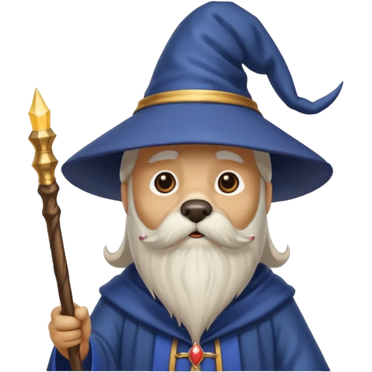 Dog wizard emoji
