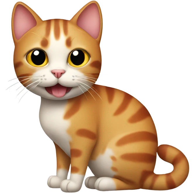 Cat with sausage emoji