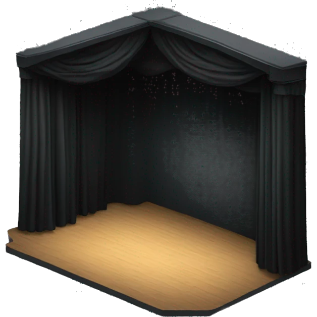 black box theatre stage emoji